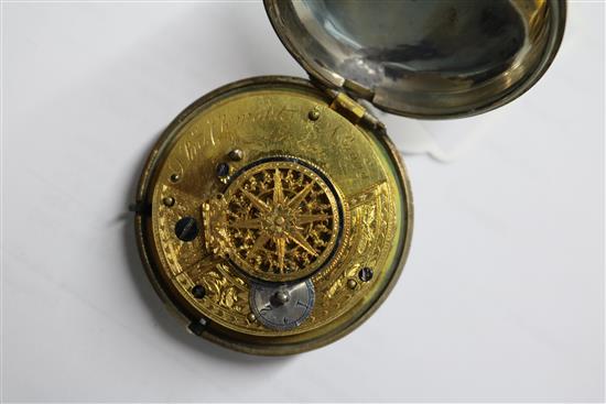 Two silver pocket watches including 19th century by Clemonts, London.